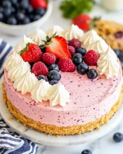 No Bake Berry Cheesecake