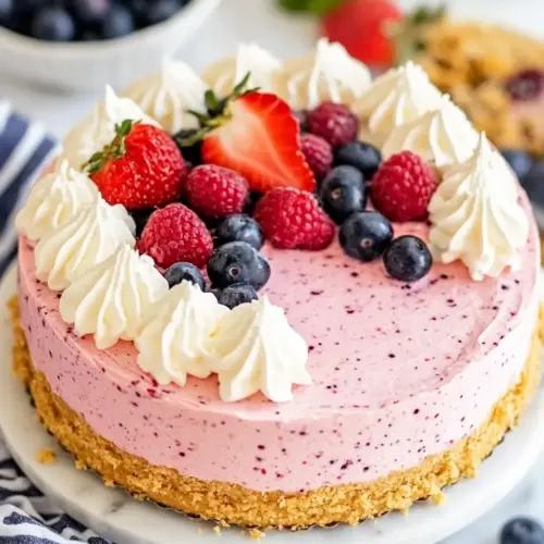 No Bake Berry Cheesecake