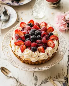No Bake Eton Mess Berry Cheesecake
