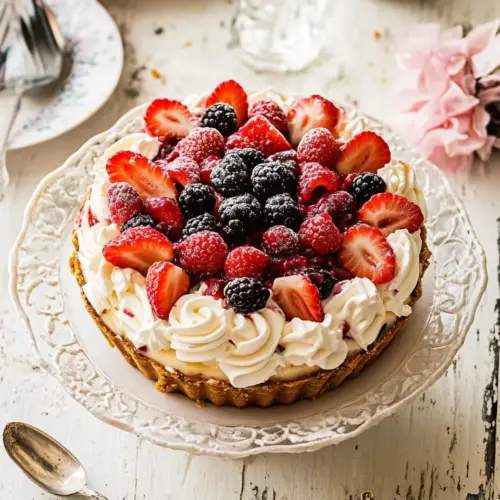No Bake Eton Mess Berry Cheesecake
