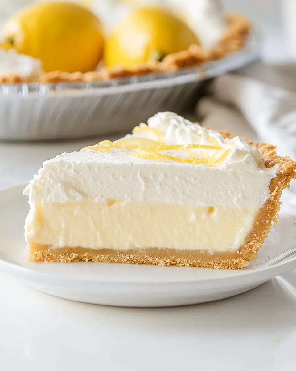 No Bake Lemon Icebox Pie