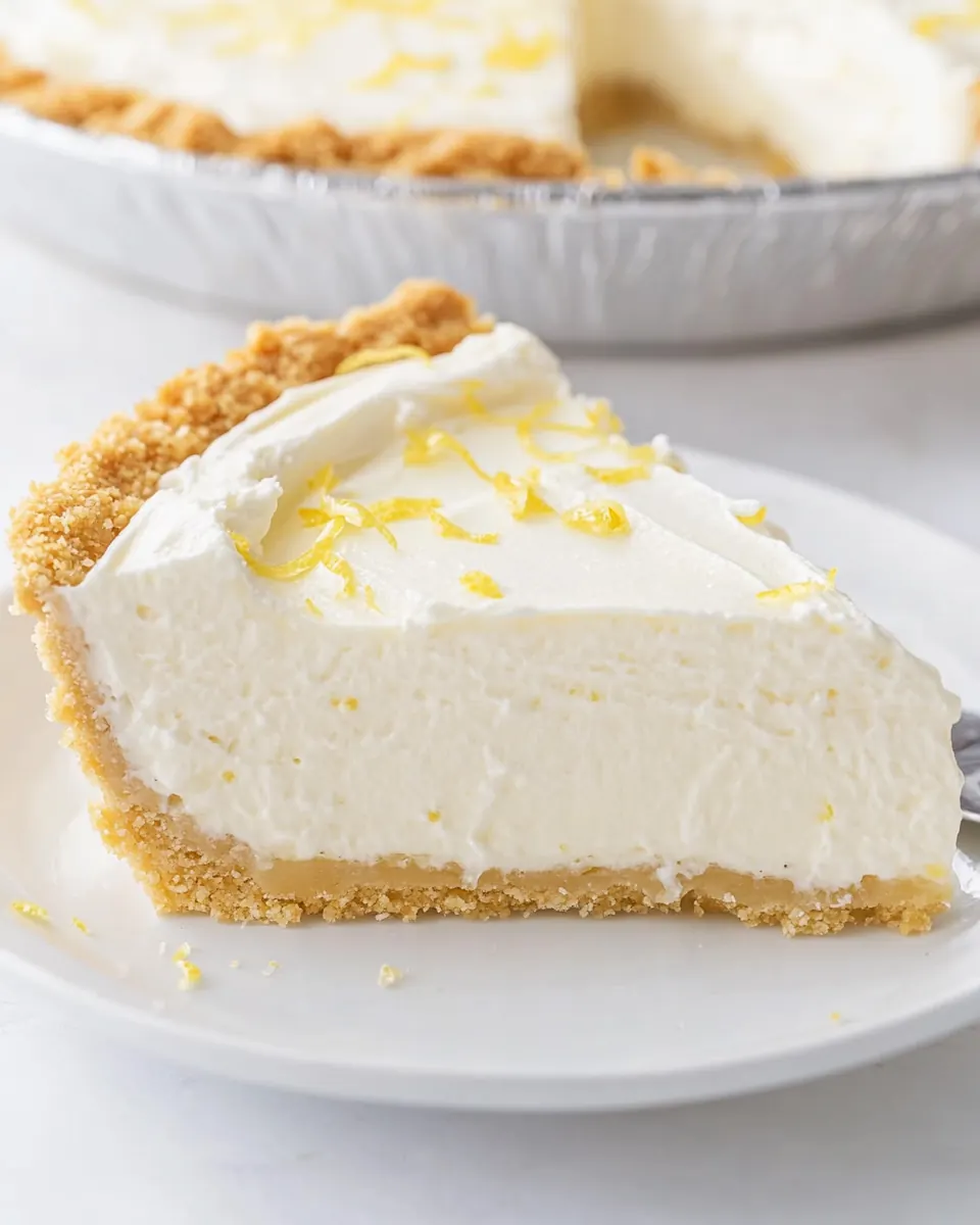 No Bake Lemon Icebox Pie