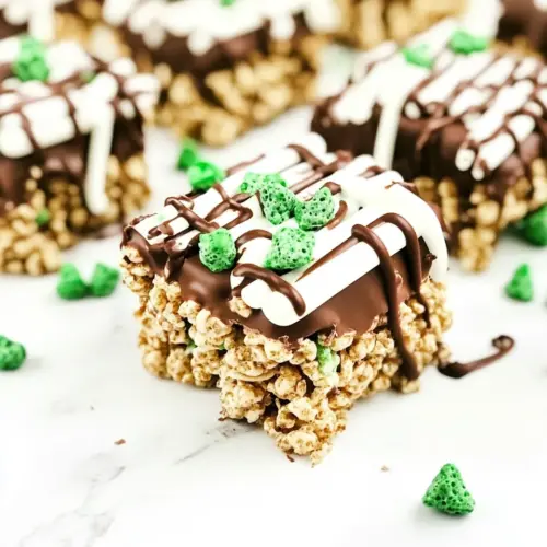 No Bake Mint Chocolate Krispies