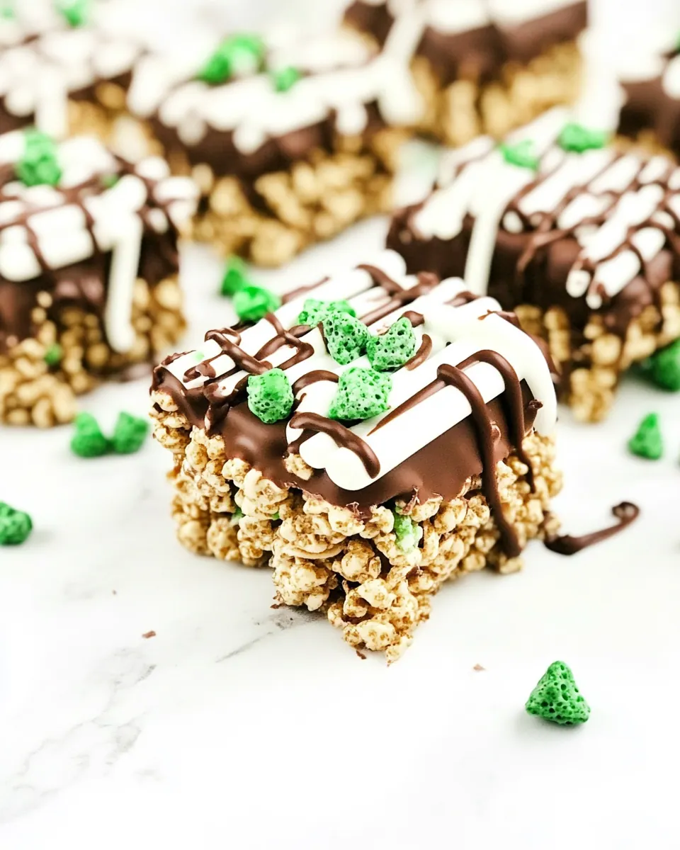 No Bake Mint Chocolate Krispies