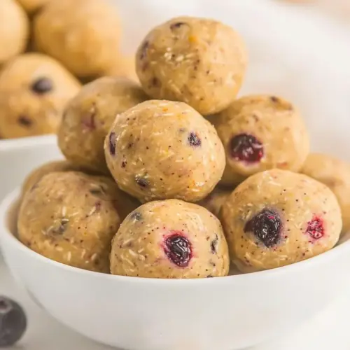 No Bake Mixed Berry Snack Bites