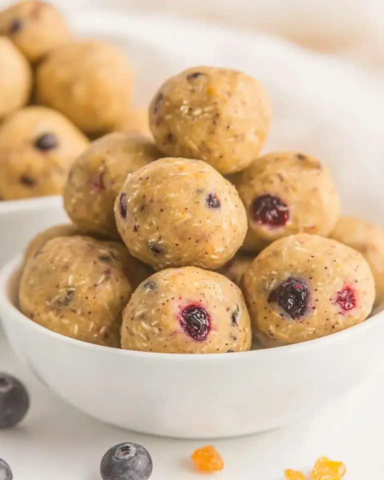 No Bake Mixed Berry Snack Bites