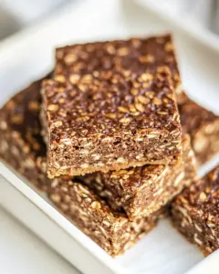 No Bake Oatmeal Peanut Butter Cookie Bars