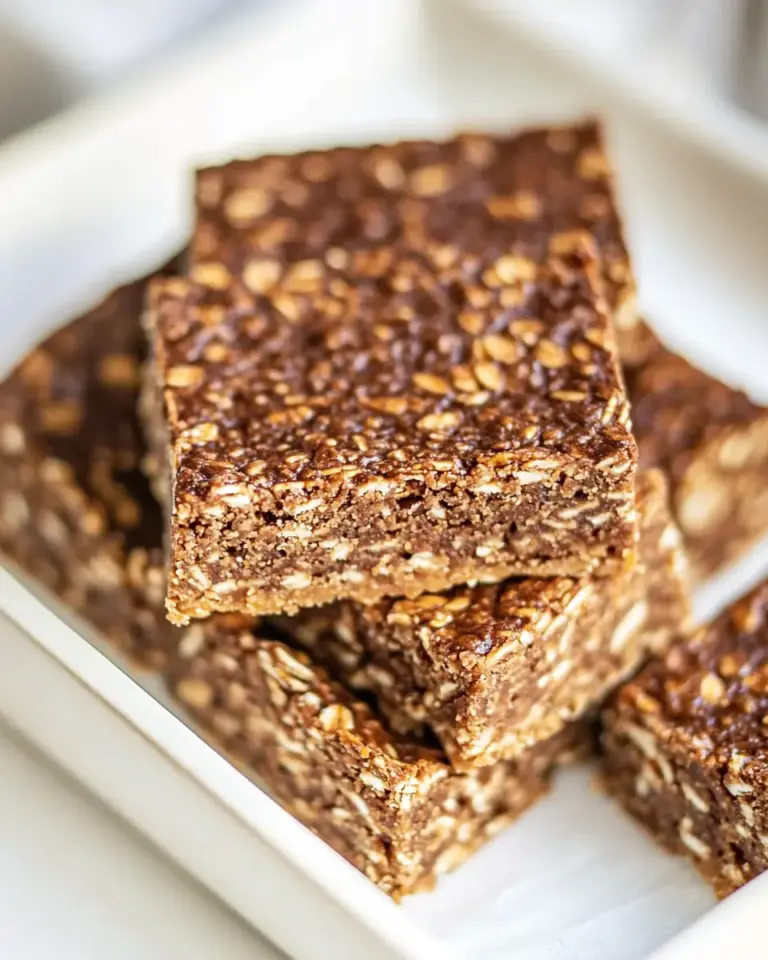 No Bake Oatmeal Peanut Butter Cookie Bars
