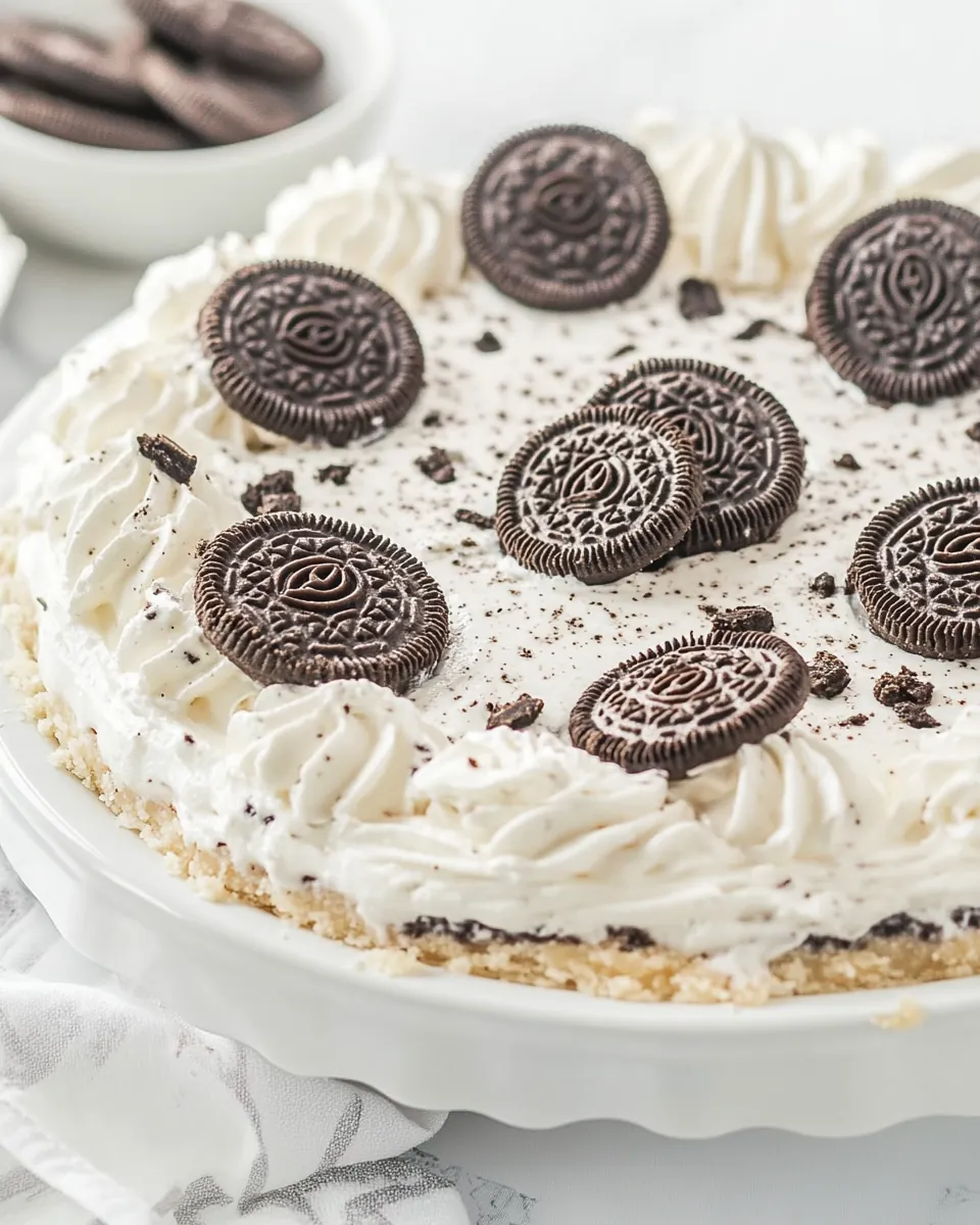 No Bake Oreo Pie
