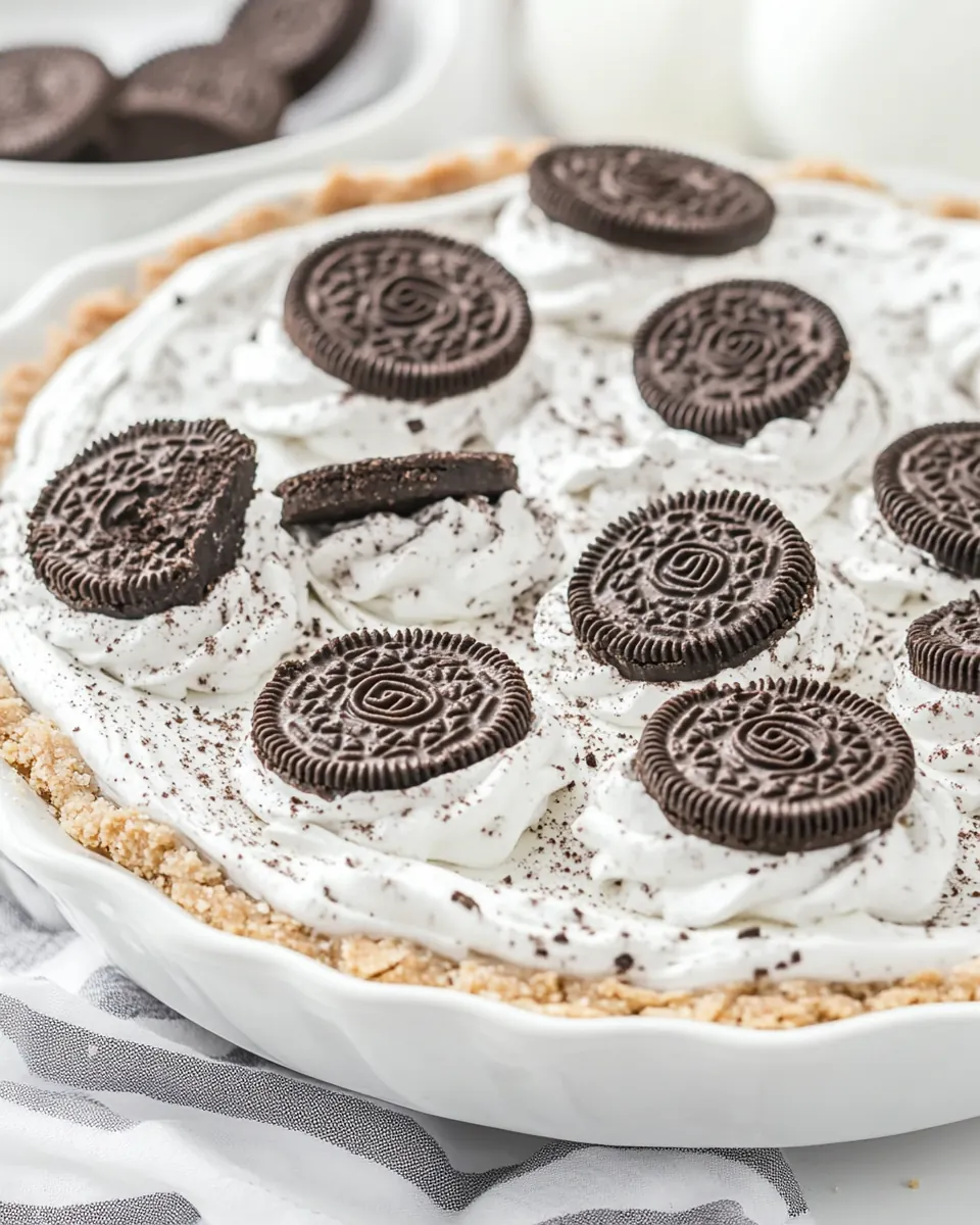 No Bake Oreo Pie
