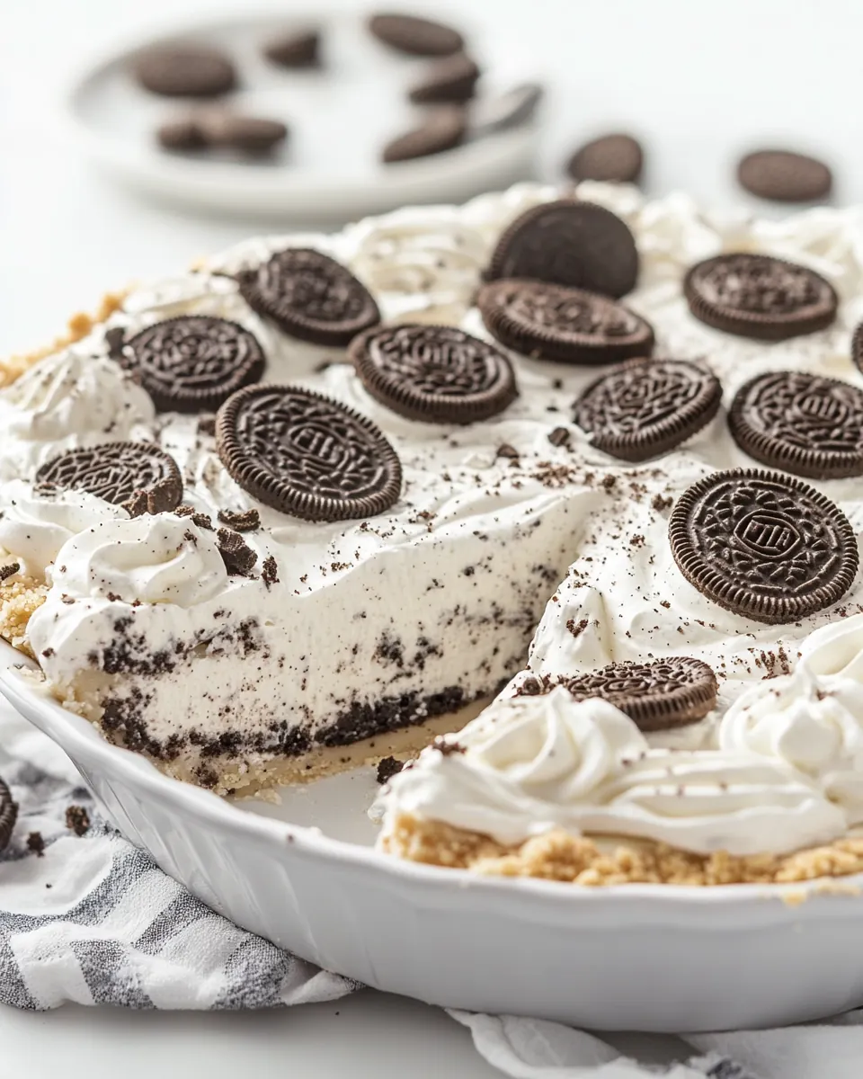 No Bake Oreo Pie