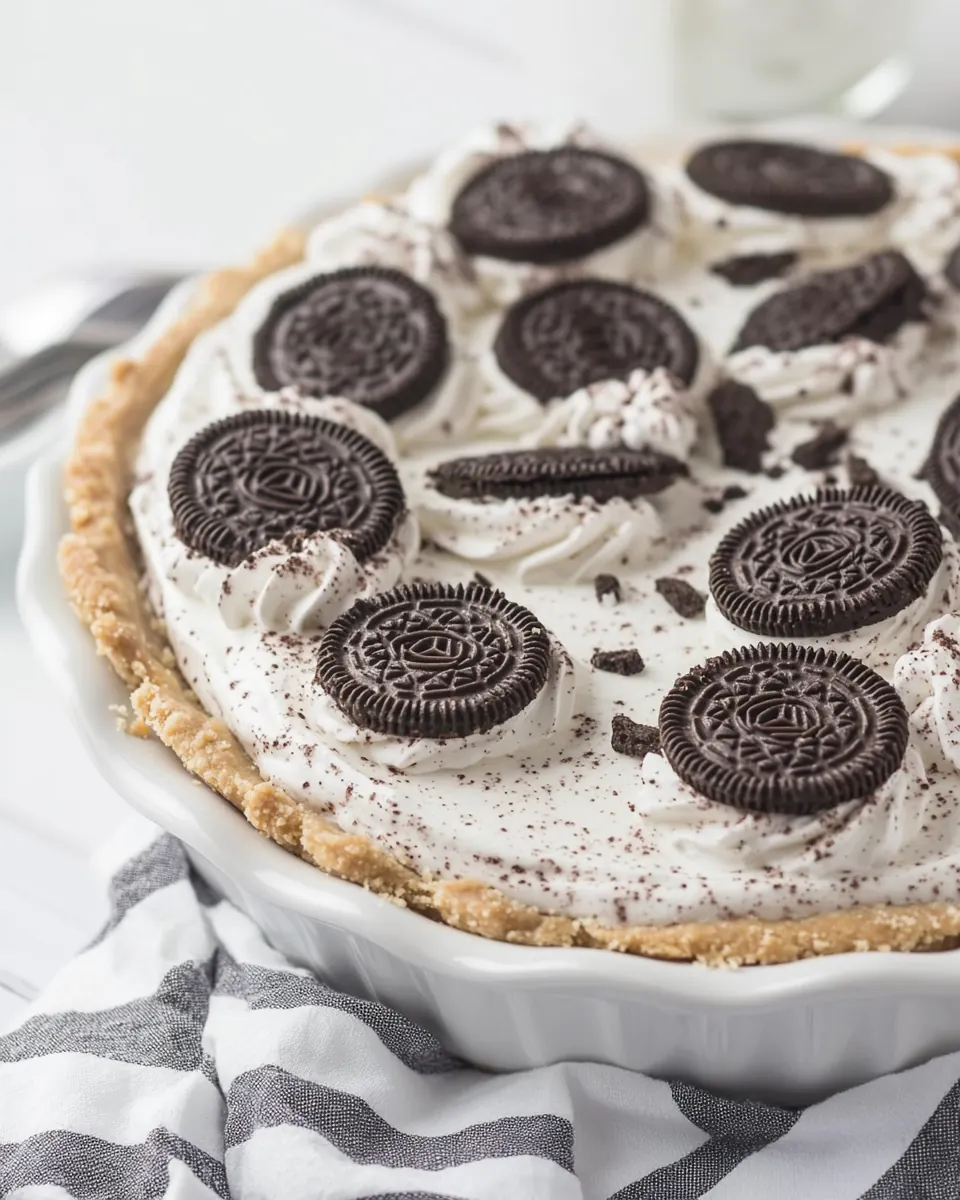 No Bake Oreo Pie