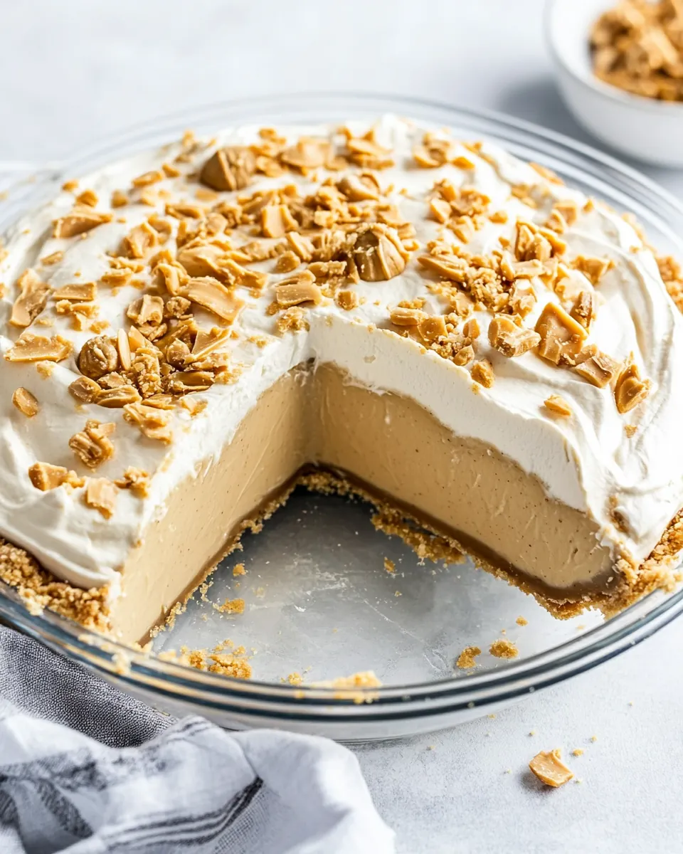 No Bake Peanut Butter Pie