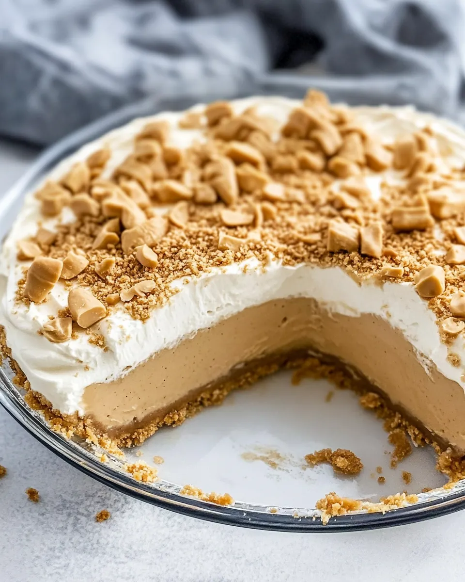 No Bake Peanut Butter Pie