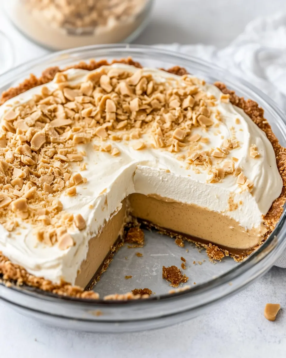 No Bake Peanut Butter Pie