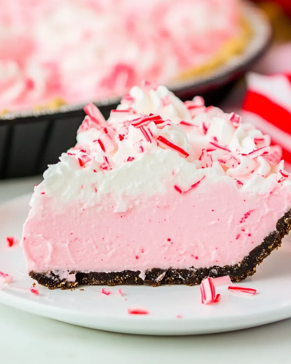 No Bake Peppermint Pie