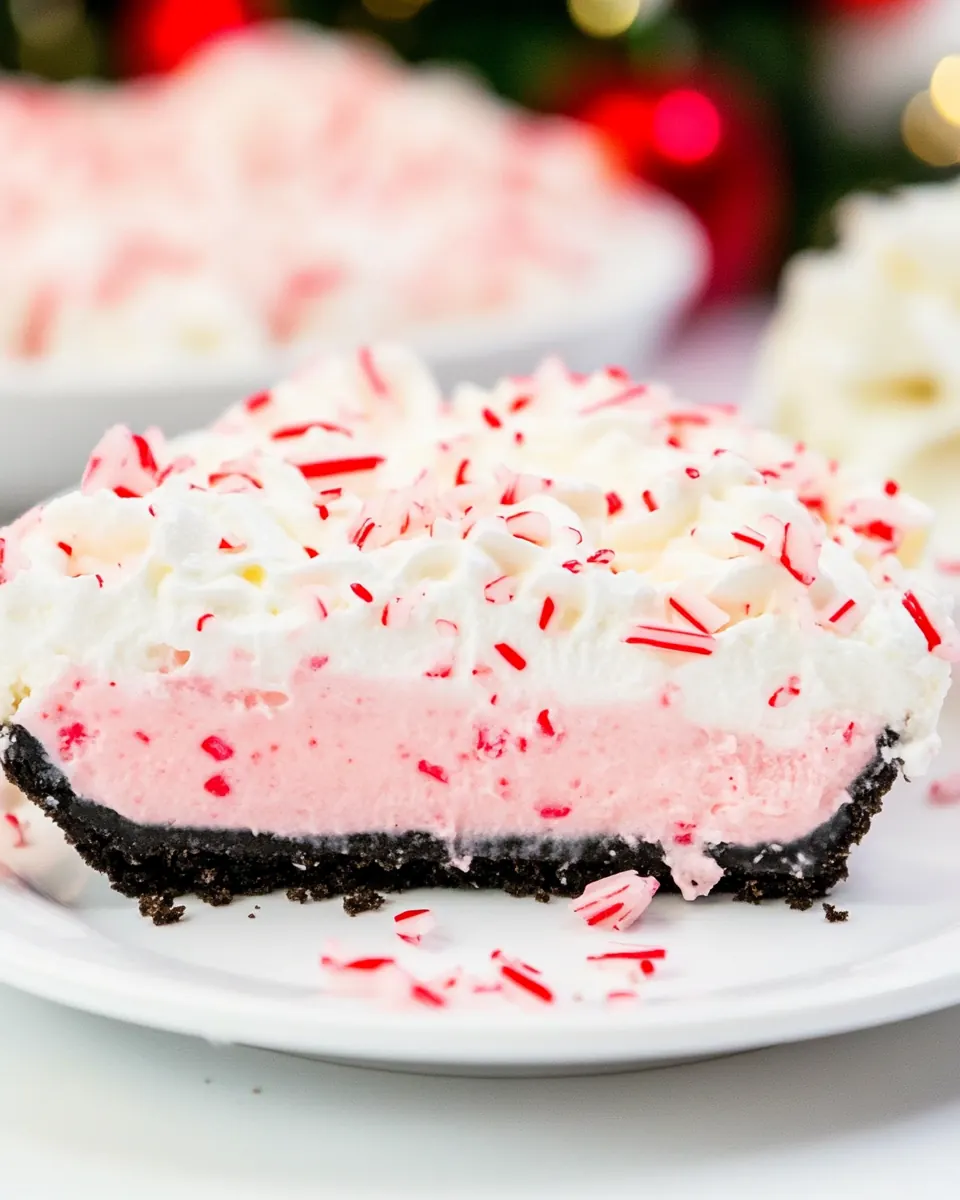 No Bake Peppermint Pie