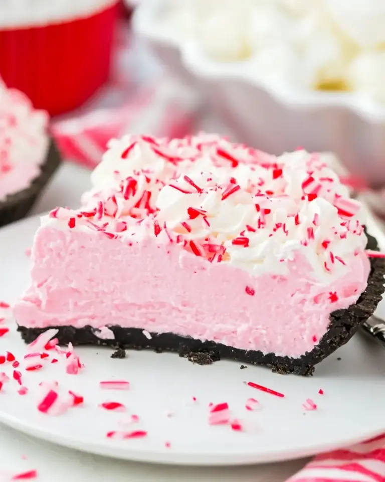 No Bake Peppermint Pie