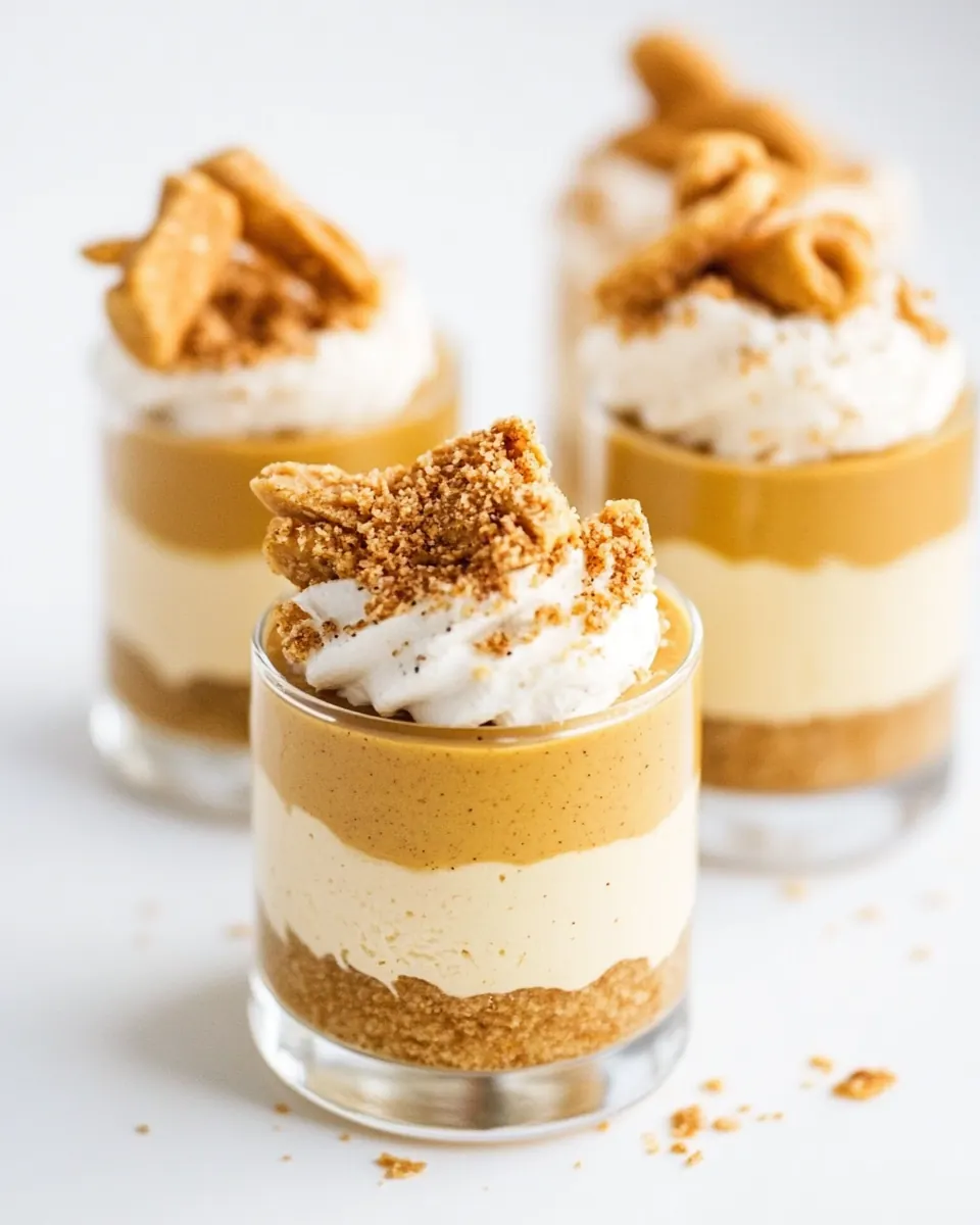 No Bake Pumpkin Cheesecake Shooters