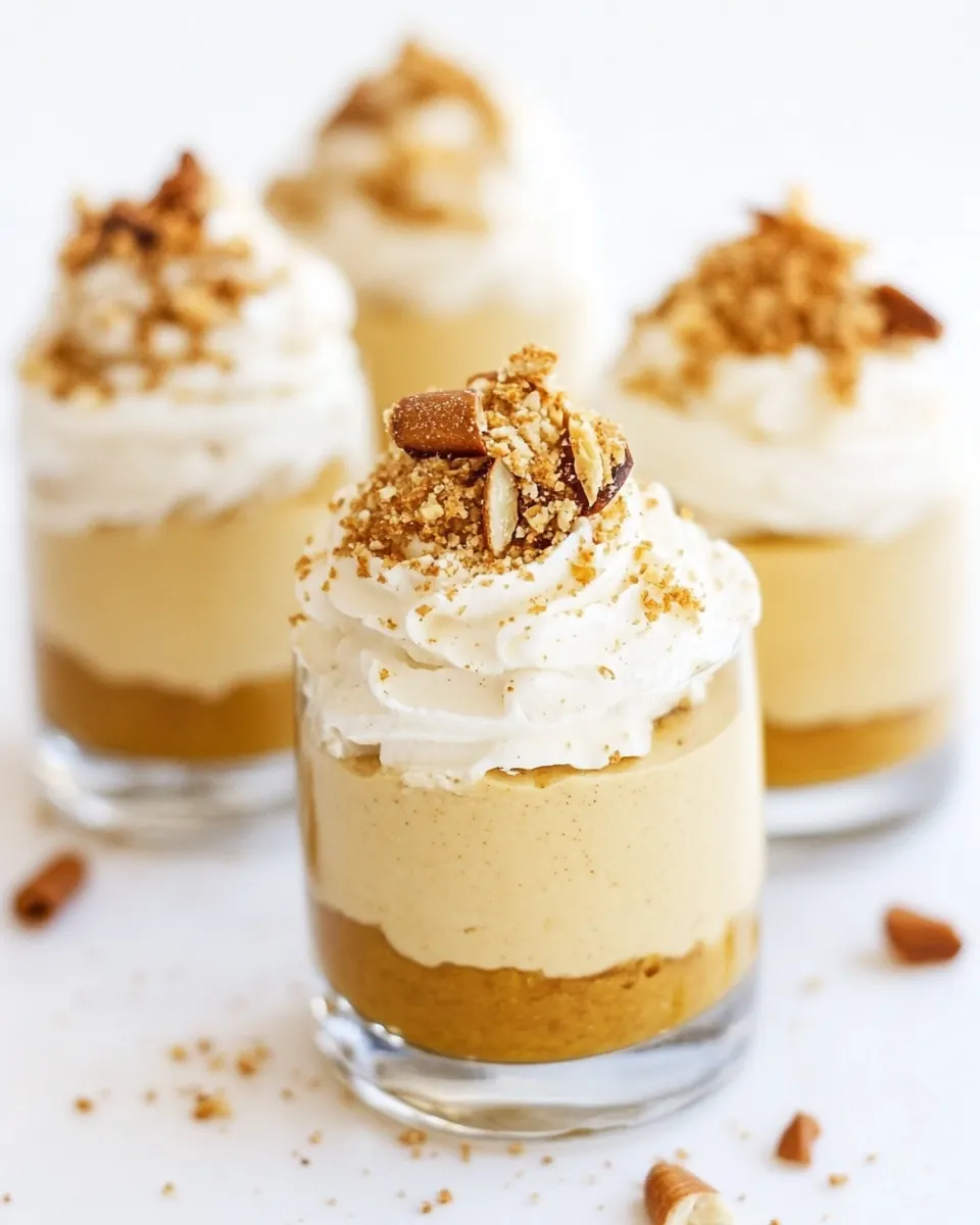 No Bake Pumpkin Cheesecake Shooters