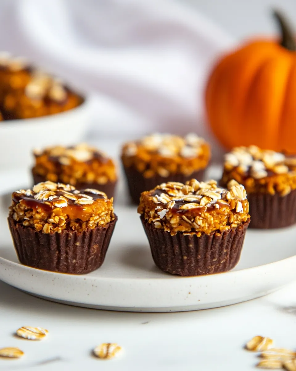No Bake Pumpkin Oatmeal Cups