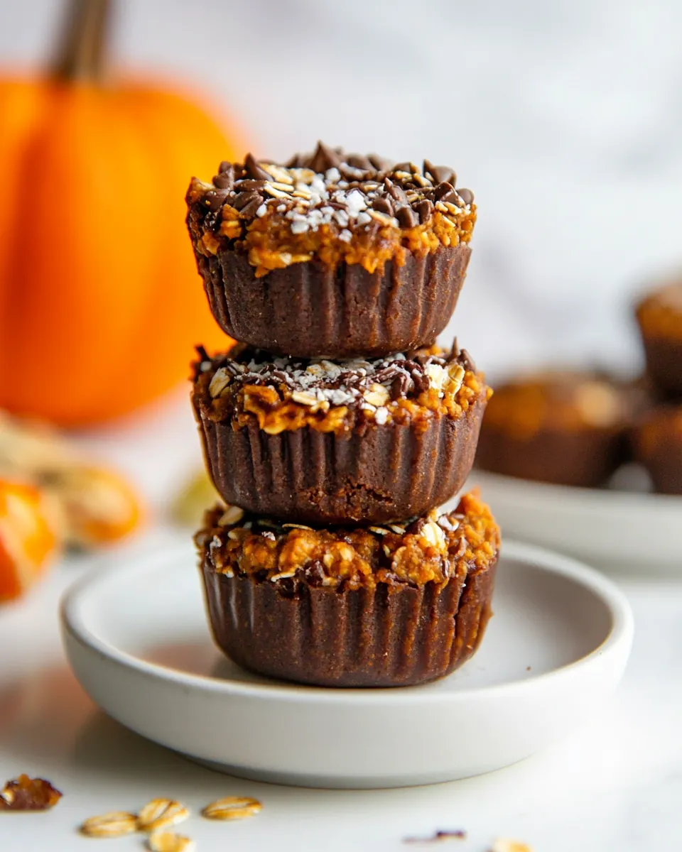 No Bake Pumpkin Oatmeal Cups