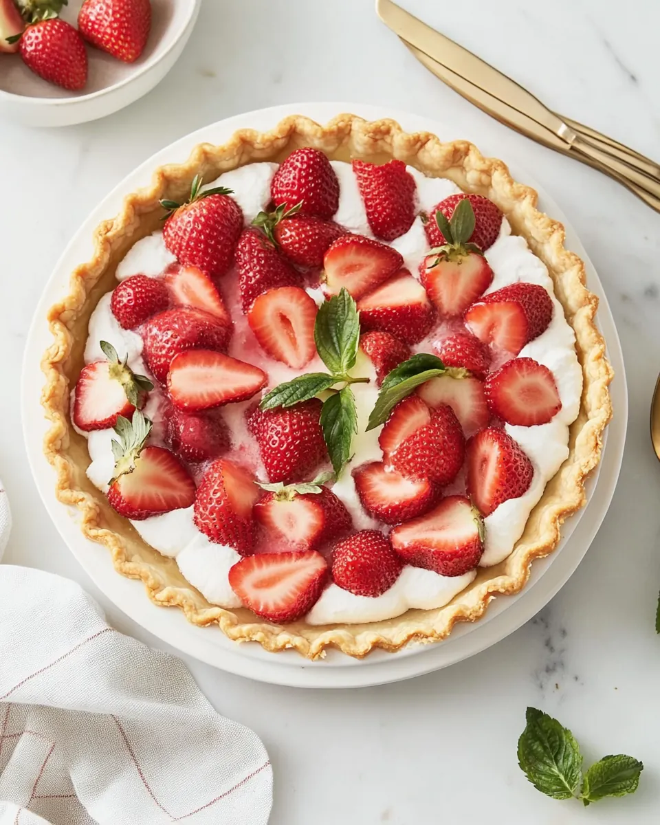 No Bake Strawberry Pie