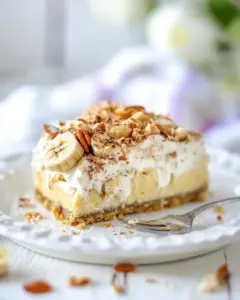 No Bake Vegan Banana Cream Pie
