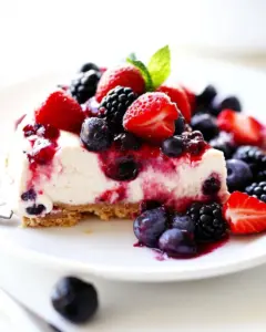 No Bake Very Berry Cheesecake