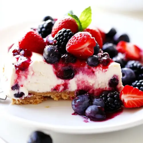 No Bake Very Berry Cheesecake