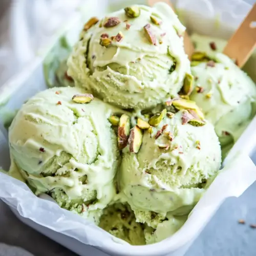 No Churn Avocado Pistachio Ice Cream