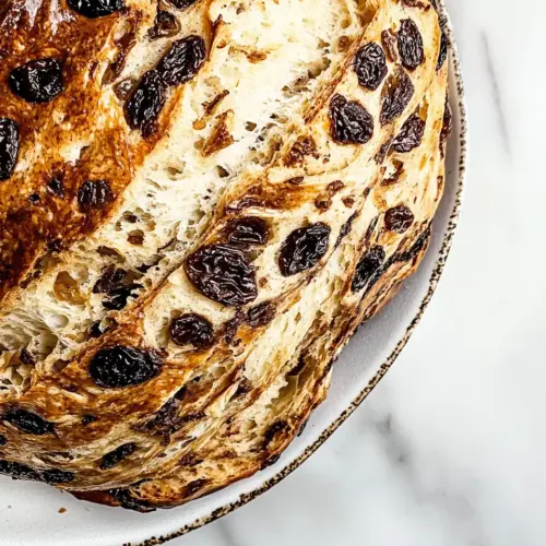 No Knead Cinnamon Raisin Bread