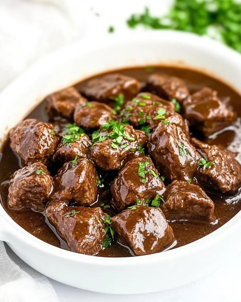 No Peek Beef Tips