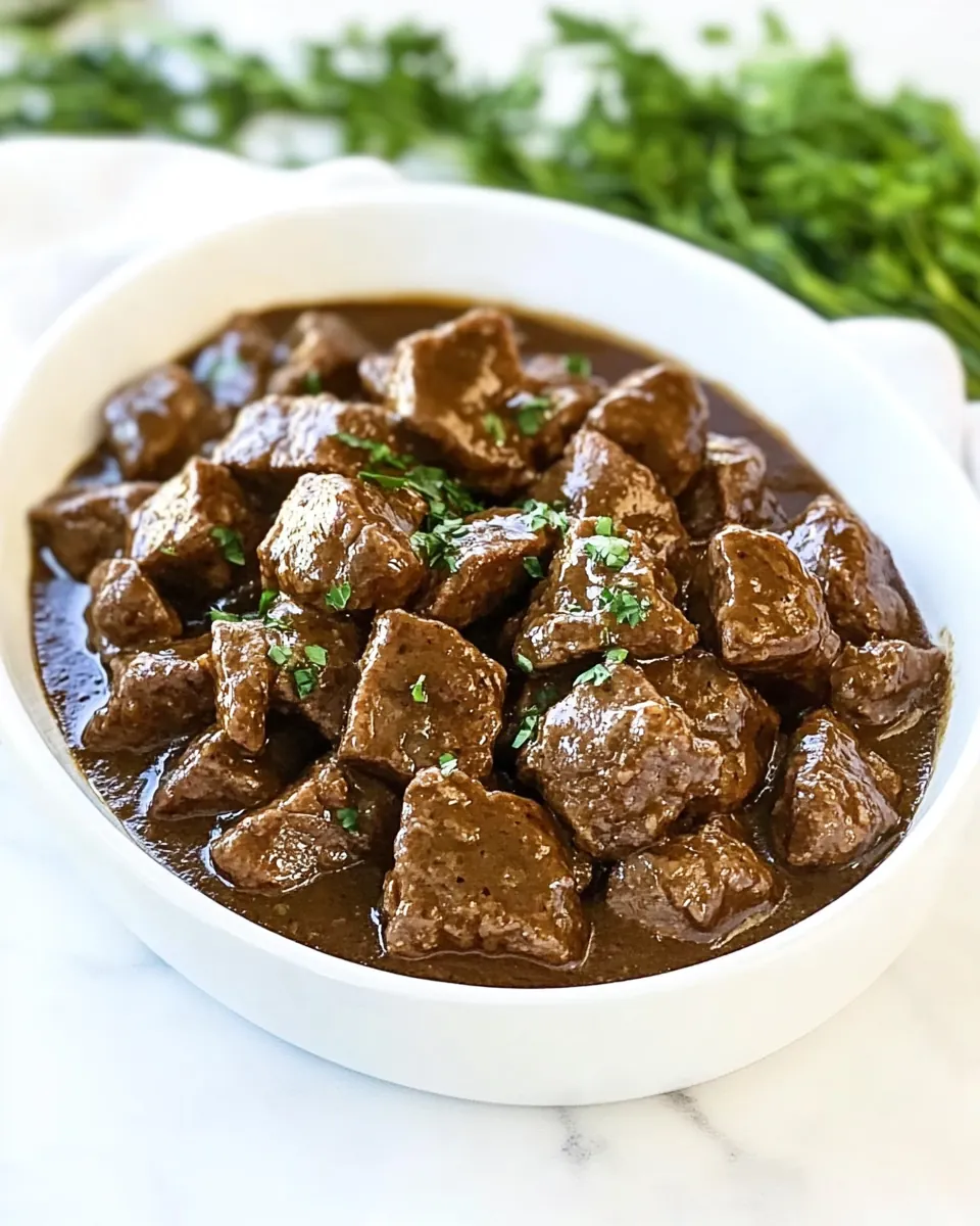 No Peek Beef Tips