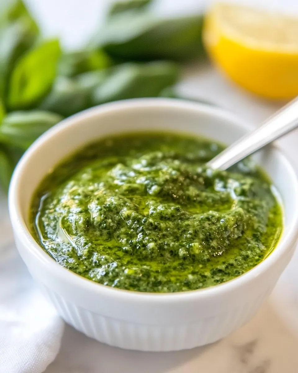 Nut Free Homemade Pesto