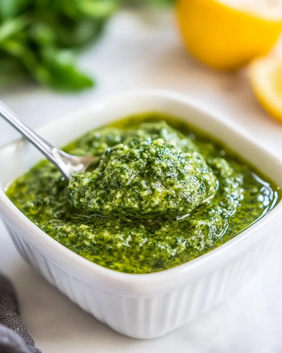 Nut Free Homemade Pesto