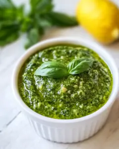 Nut Free Homemade Pesto