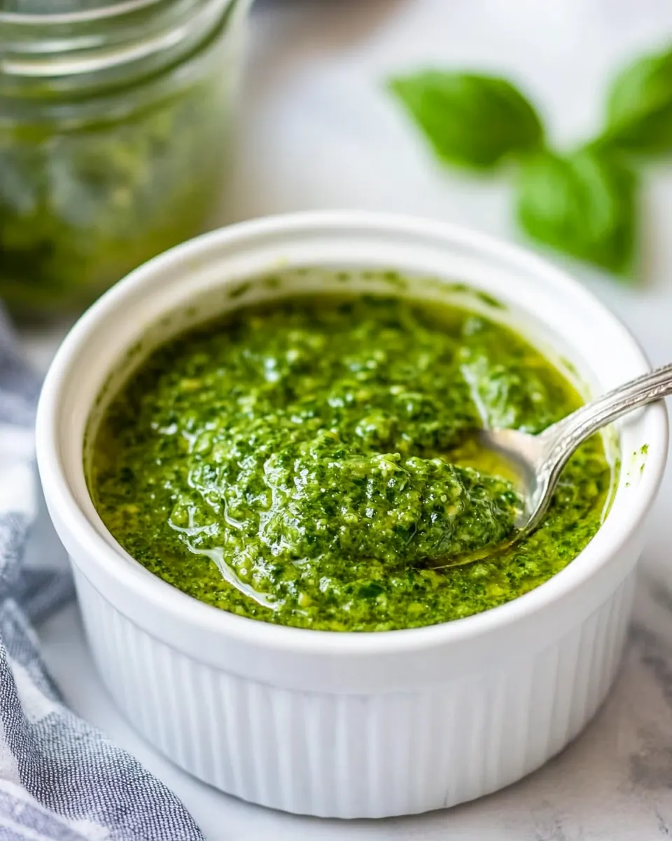 Nut Free Homemade Pesto