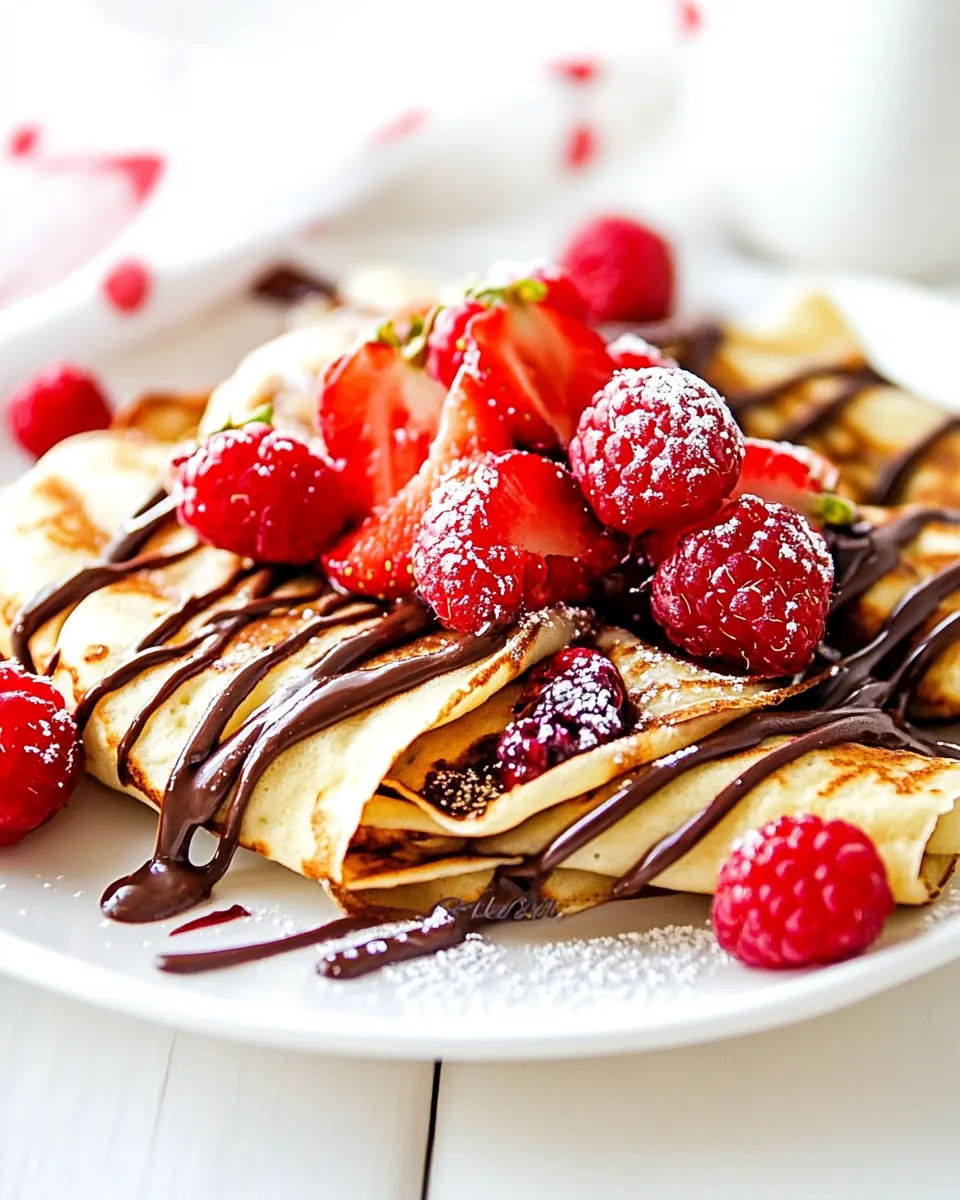 Nutella Berry Crepes