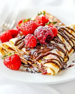 Nutella Berry Crepes