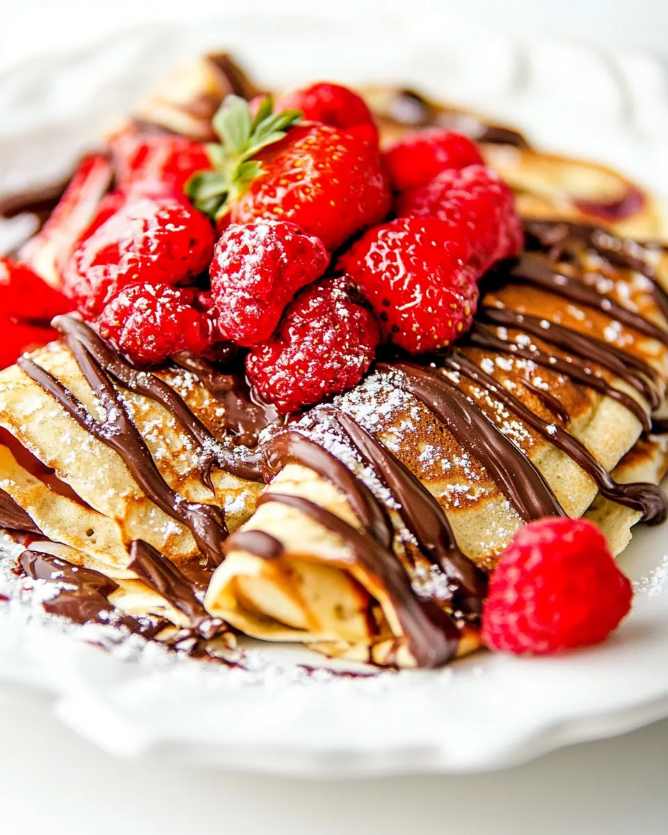 Nutella Berry Crepes