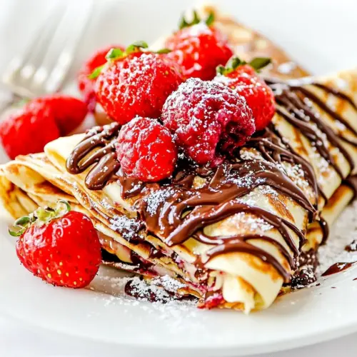 Nutella Berry Crepes
