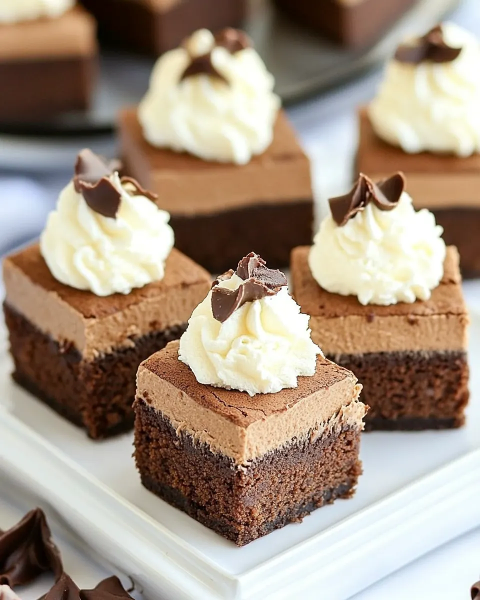 Nutella Cheesecake Brownie Bites