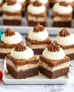 Nutella Cheesecake Brownie Bites