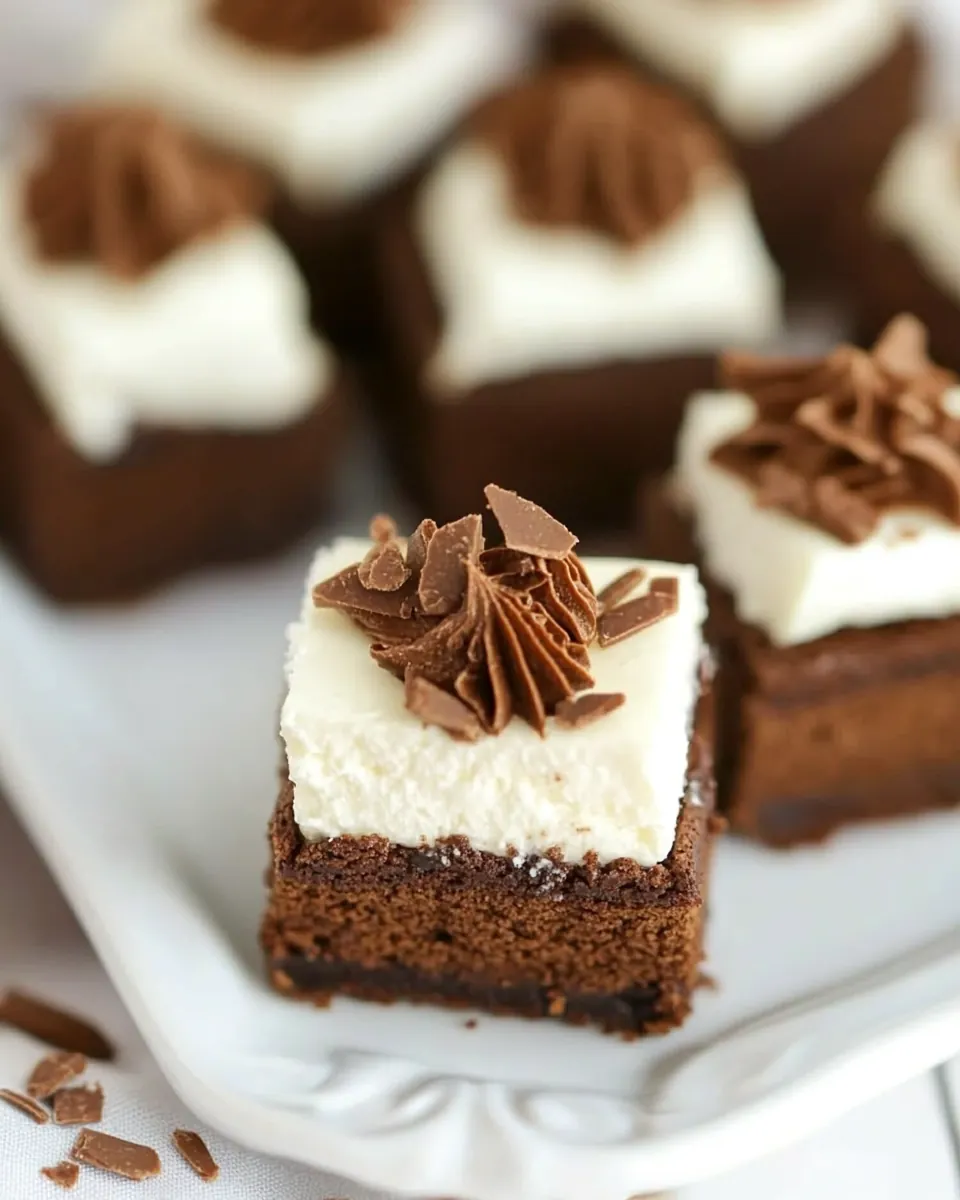 Nutella Cheesecake Brownie Bites
