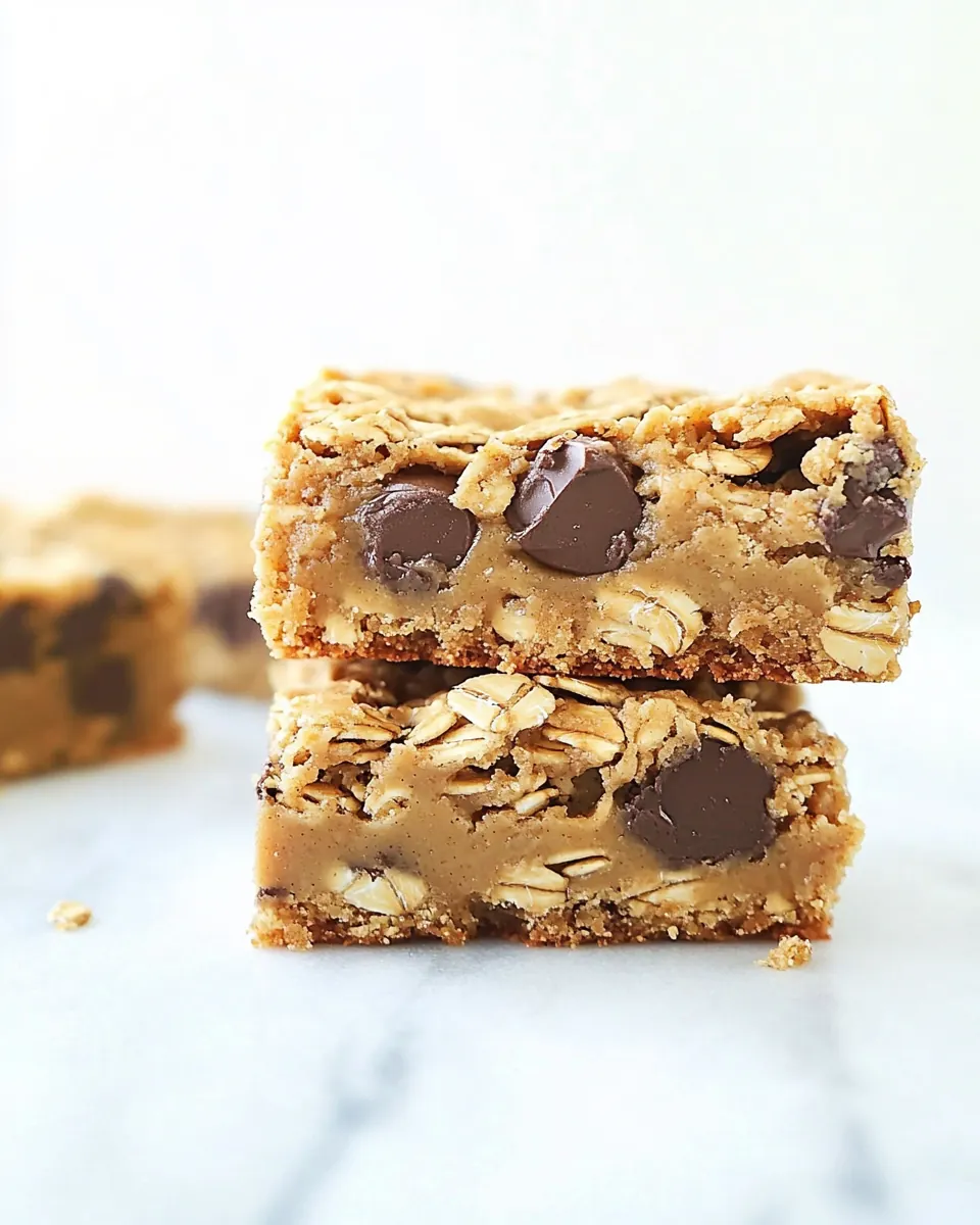 Oatmeal Peanut Butter Cookie Bars