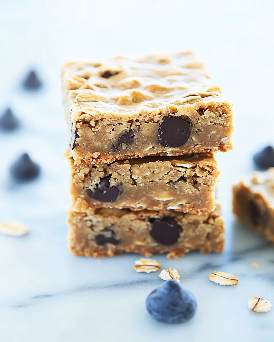 Oatmeal Peanut Butter Cookie Bars
