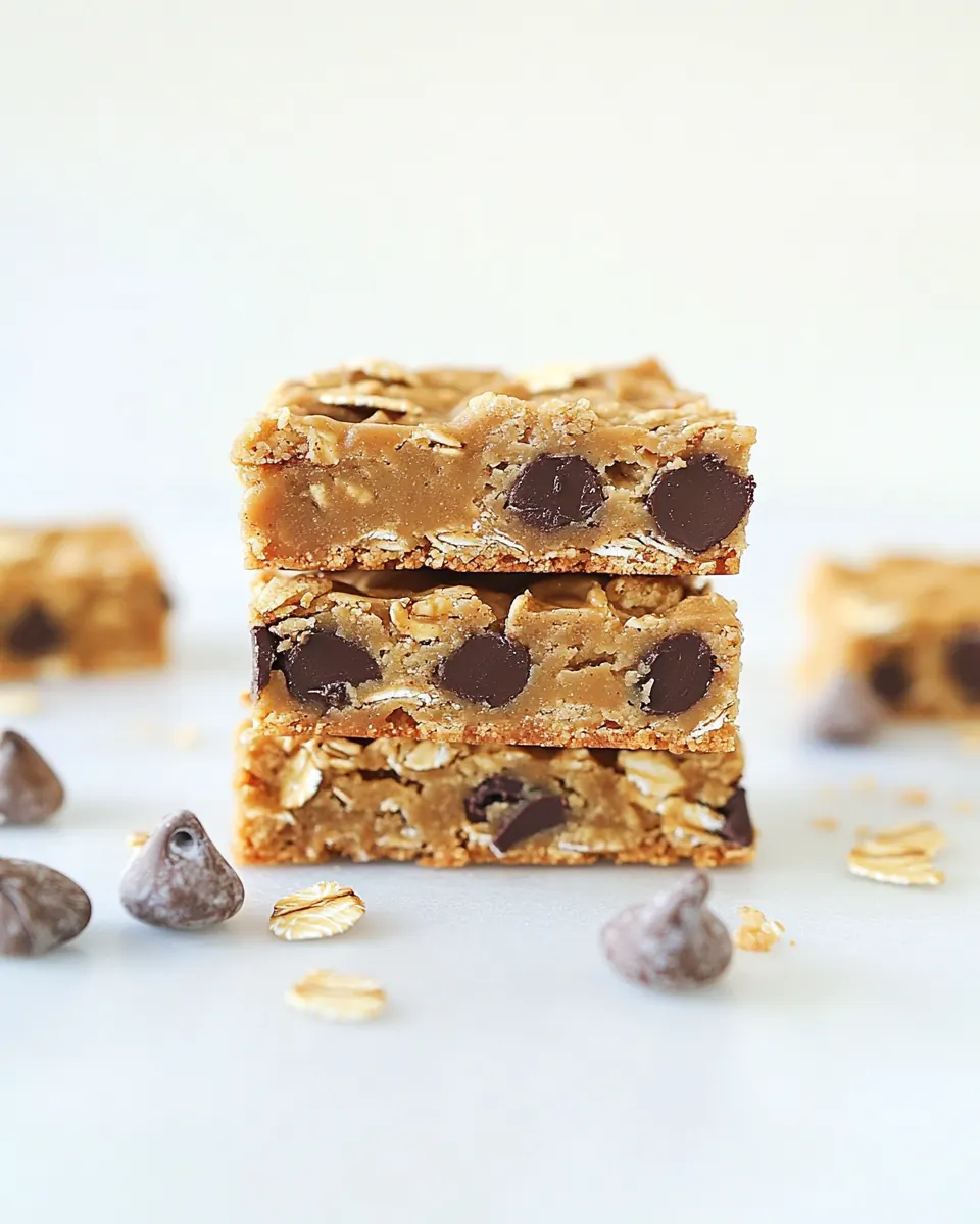 Oatmeal Peanut Butter Cookie Bars