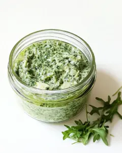 Oil Free Arugula Pesto