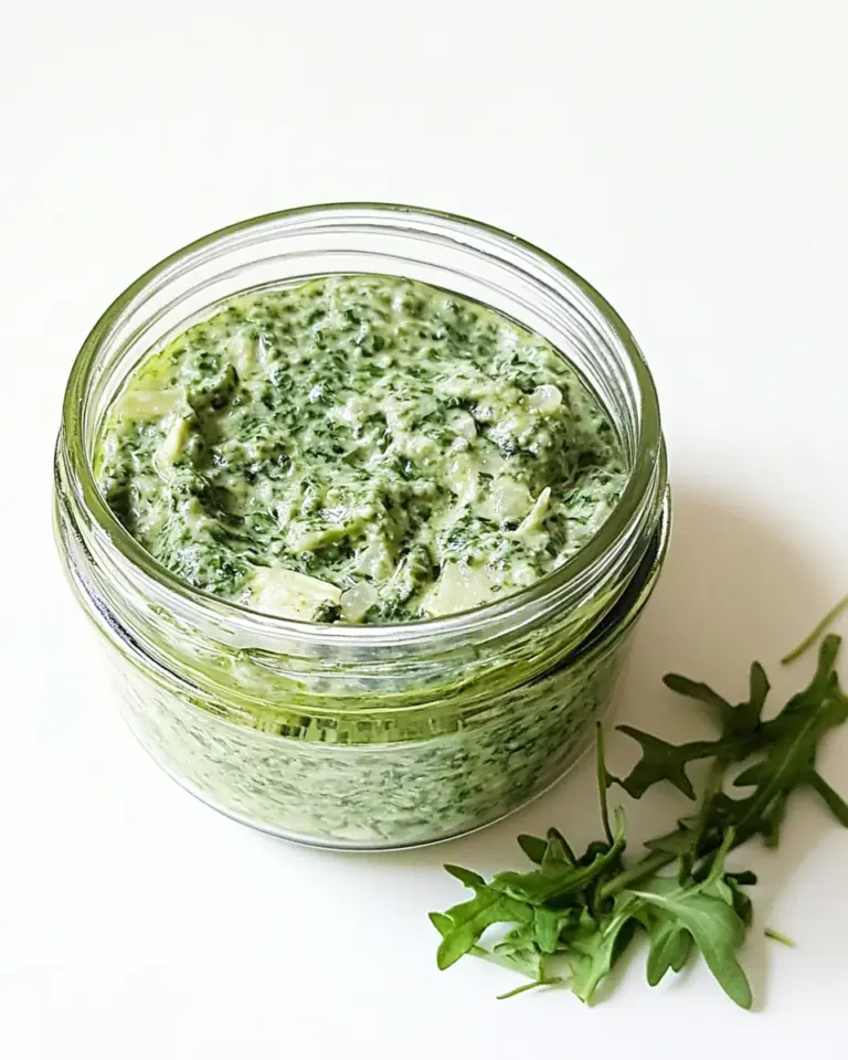 Oil Free Arugula Pesto